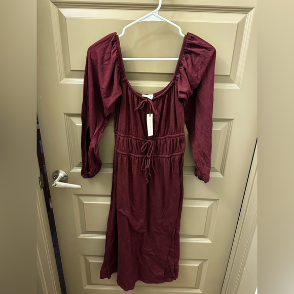 Burgundy Peasant Dress Maxi Burgundy Peasant Dress Women's Plus Size  Patricia Strapless